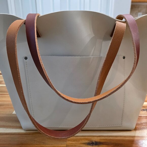 Portland Leather Handbags - Portland Leather Bone Large Tote